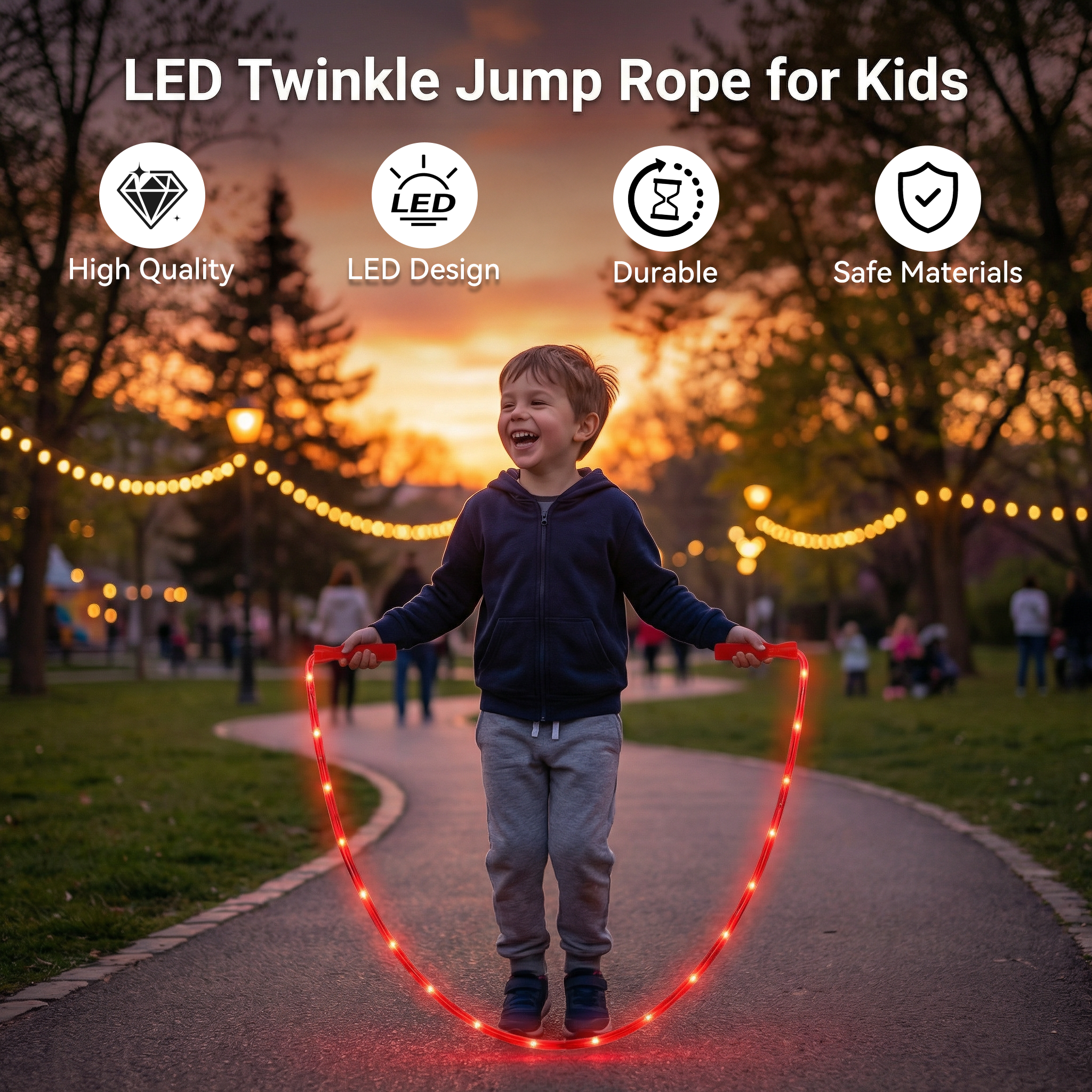 LED Twinkle Jump Rope for Kids