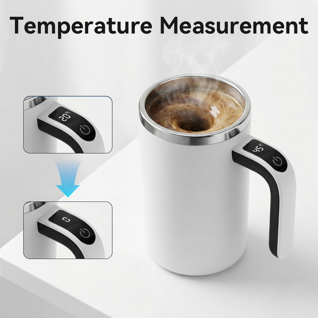 Smart Magnetic Stirring Coffee Mug With Rechargeable Battery
