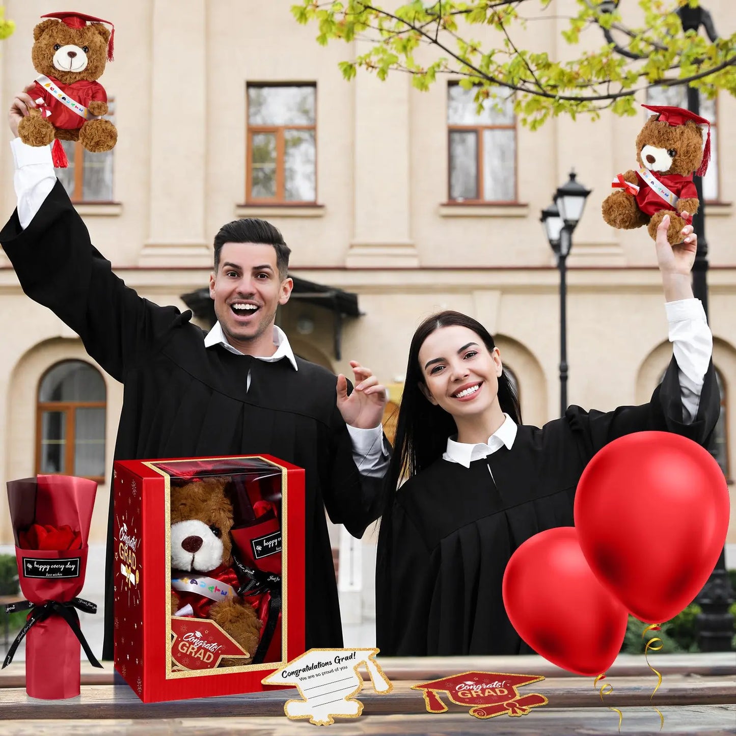 🏆LAST DAY SALE 50% OFF⏰Hot Sale & 🐻PhD Bear Gift Set For Daughter Son Friend Grad Keepsake