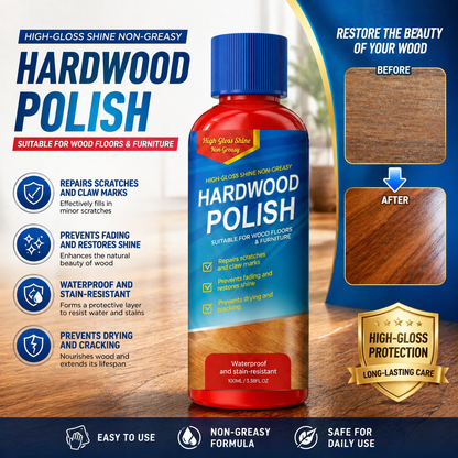 ✨ Restore & Protect Your Wood Floors – Instant High-Gloss Shine for Home Surfaces!