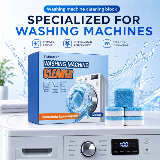 🔥Vigorcurve® Washing Machine Cleaner Tablets | Deep Drum Cleaning, Odor Removal & Residue Decontamination🎁🎁1