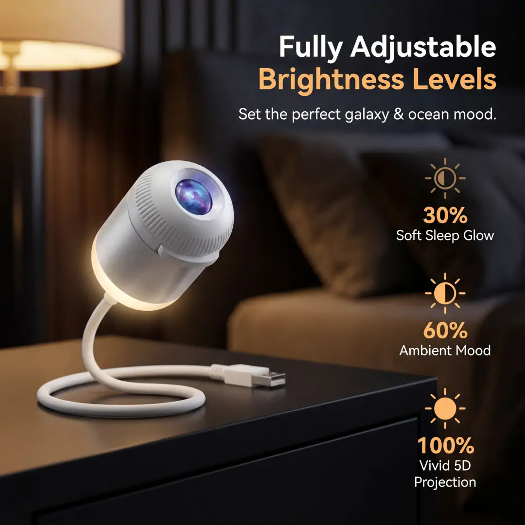 Vigorcurve® NEXT-GEN SMART PROJECTION HD Smart Dynamic 5D Holographic Night Light Projector🌌
