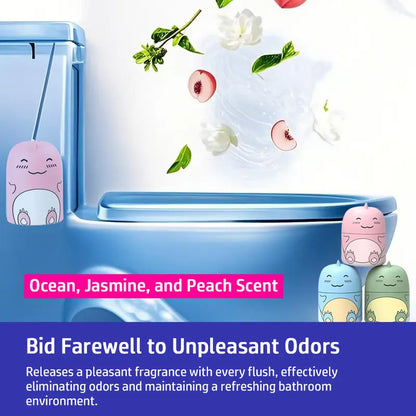 🛒🛒Cute Dinosaur Automatic Toilet Cleaner  | Long-Lasting Cistern Gel & Limescale Remover | Up to 9 Months Freshness