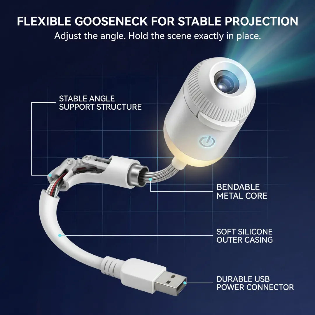 Vigorcurve® NEXT-GEN SMART PROJECTION HD Smart Dynamic 5D Holographic Night Light Projector🌌