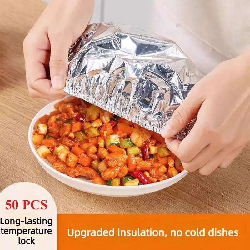 🔥 80% OFF Insulated Food Covers | Vigorcurve® 50 PCS Universal Fit Covers to Keep Meals Warm, Fresh & Ready to Serve