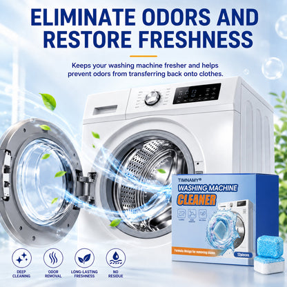 🔥Vigorcurve® Washing Machine Cleaner Tablets | Deep Drum Cleaning, Odor Removal & Residue Decontamination🎁🎁1