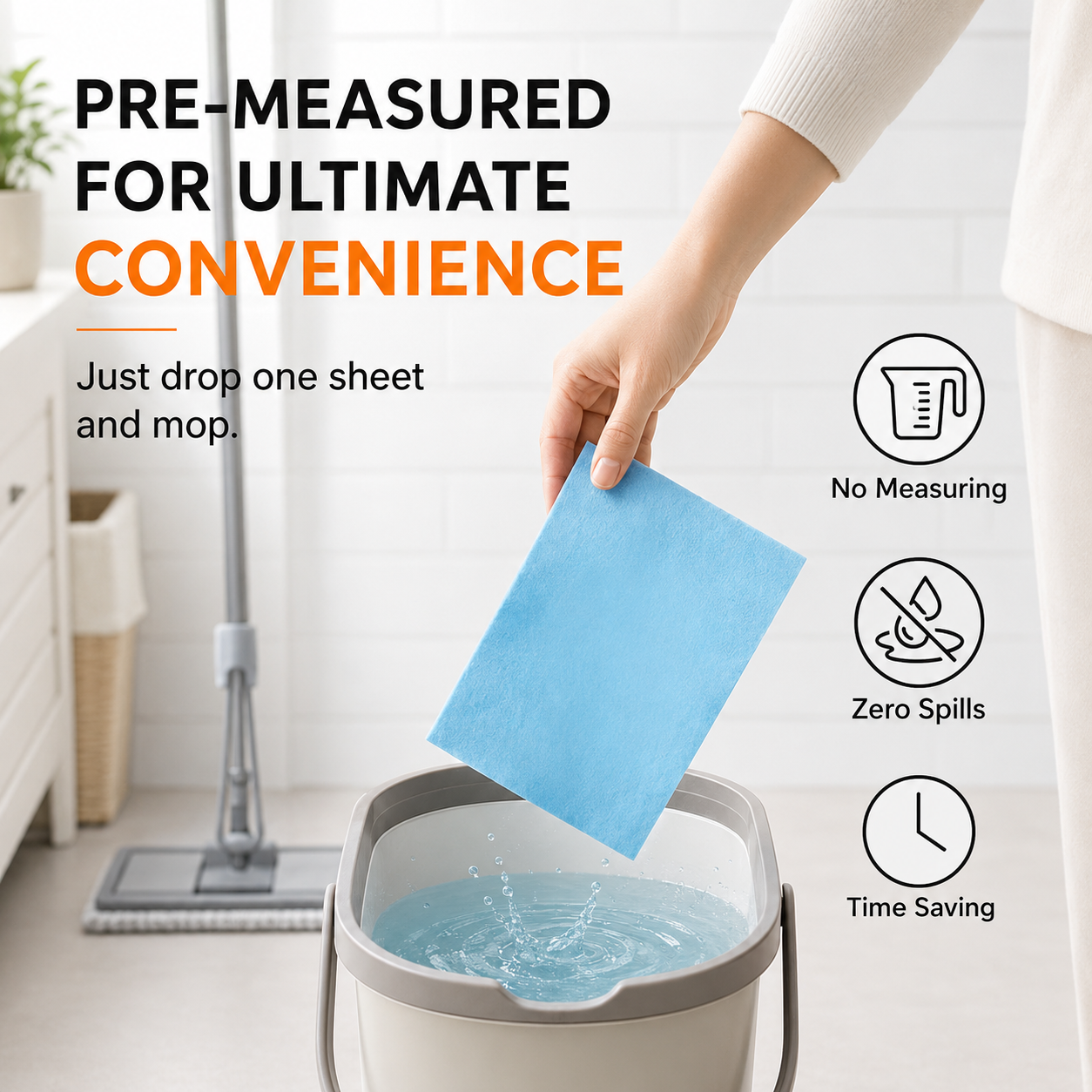 🫧 Vigorcurve® 3-in-1 Eco-Friendly Dissolvable Floor Cleaner  | Antibacterial, Deodorizing & Long-Lasting Freshness 🧹