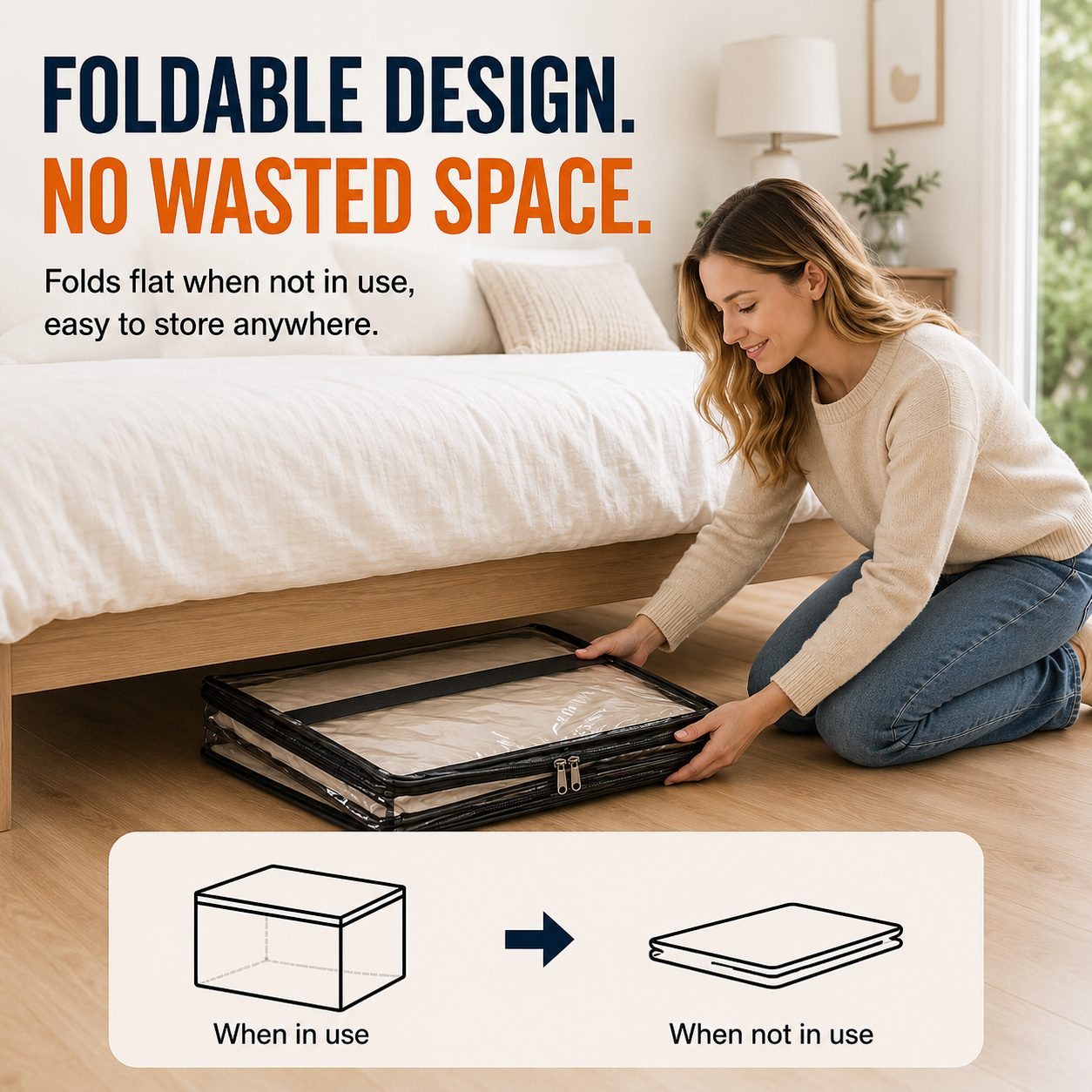 💥LAST DAY SALE 50%OFF💥TIMNAMY® Clear Stackable Storage Bags See Everything🏠 Store More📦Organize Faster