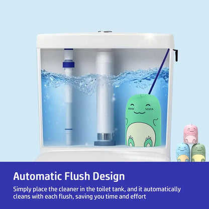 🛒🛒Cute Dinosaur Automatic Toilet Cleaner  | Long-Lasting Cistern Gel & Limescale Remover | Up to 9 Months Freshness