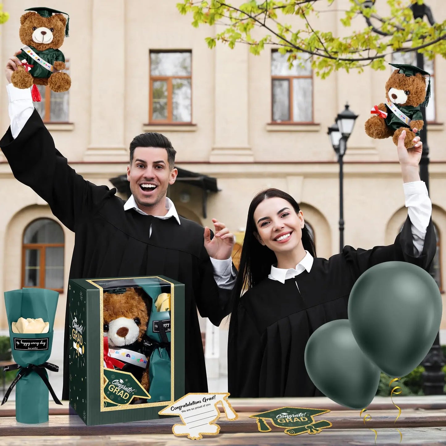 🏆LAST DAY SALE 50% OFF⏰Hot Sale & 🐻PhD Bear Gift Set For Daughter Son Friend Grad Keepsake
