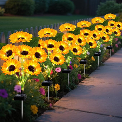 🔥 Father's Day Special-🌞Solar LED Sunflower Garden Lights