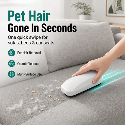 🏆LAST DAY SALE 50% OFF & 🐾Pet Hair & Crumb Remover Brush — Keep Your Sofa, Bed & Car Fur-Free