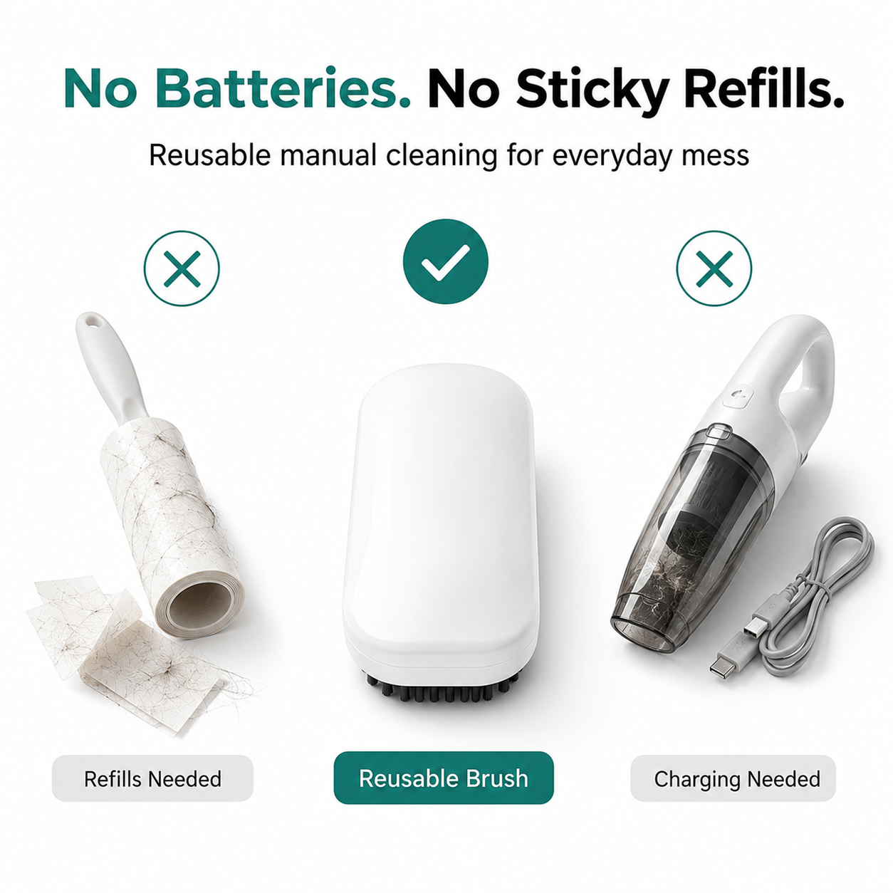 🏆LAST DAY SALE 50% OFF & 🐾Pet Hair & Crumb Remover Brush — Keep Your Sofa, Bed & Car Fur-Free