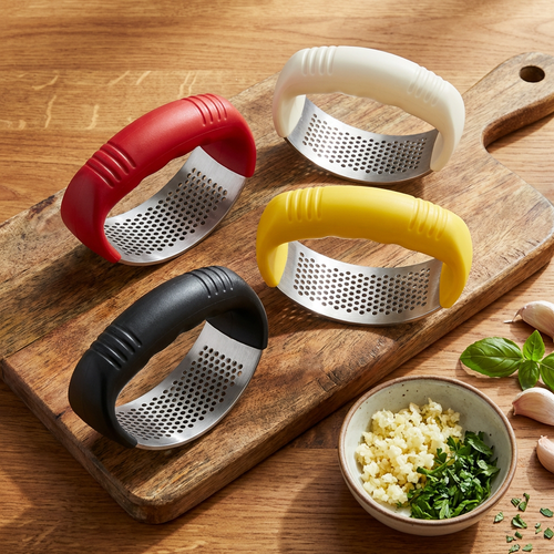 304 Stainless Steel Garlic Rocker – ✨Crush and Mince in Seconds, Dishwasher Safe