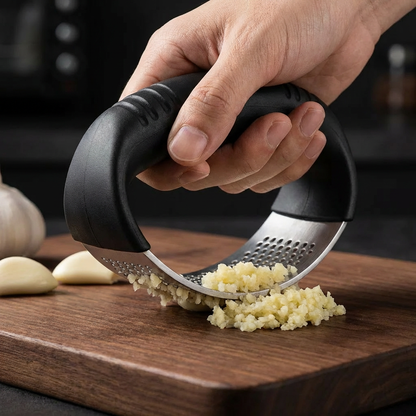 304 Stainless Steel Garlic Rocker – ✨Crush and Mince in Seconds, Dishwasher Safe