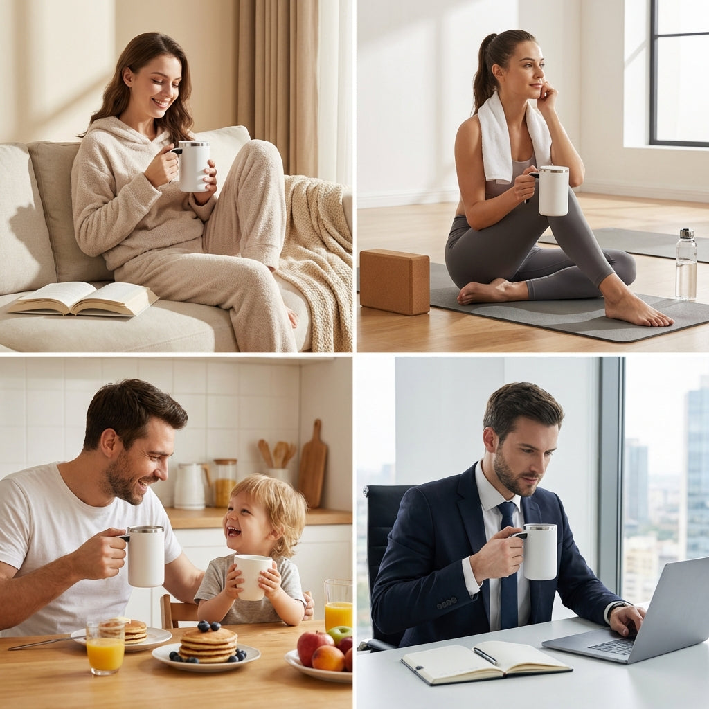 Smart Magnetic Stirring Coffee Mug With Rechargeable Battery