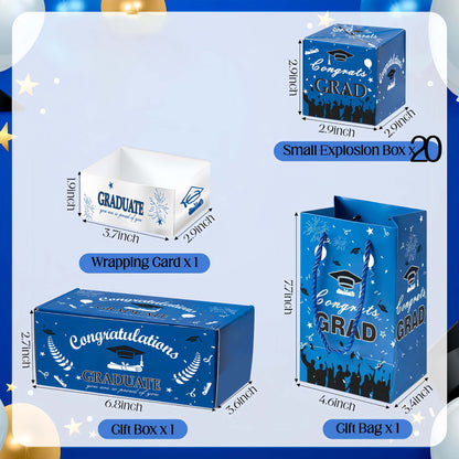 Creative Folding Pop-Up Gift Box for 2026 Graduation, Suitable for Birthdays/Anniversaries/Valentine's Day/Proposals/Graduation Gifts