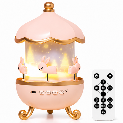 ✨ Magical Galaxy Star Projector Night Light with Bluetooth Speaker for Kids