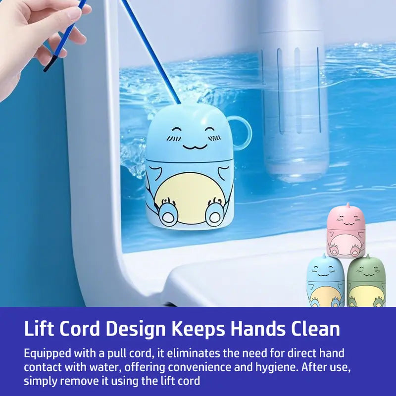Cute Dinosaur Automatic Toilet Cleaner 🦕 | Long-Lasting Cistern Gel & Limescale Remover | Up to 9 Months Freshness