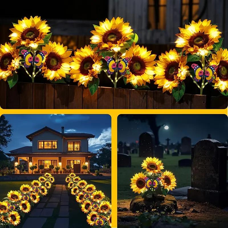🔥 Father's Day Special-🌞Solar LED Sunflower Garden Lights