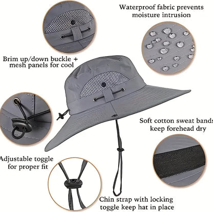 ⚡Hot Sales 49% OFF🔥Solar-Powered Outdoor Cooling Fan Hat – Wide Brim Sun Protection, Dual Fans, 3 Speeds, USB + Solar Charging, Unisex