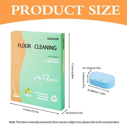 🍋SOPAMI Floor Cleaning Tablets – 💪 Powerful Deep Clean | Quick Dry No Residue | Safe for All Floors✨