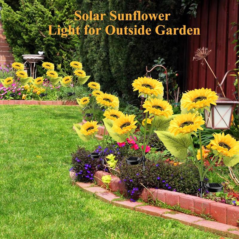 🔥 Father's Day Special-🌞Solar LED Sunflower Garden Lights