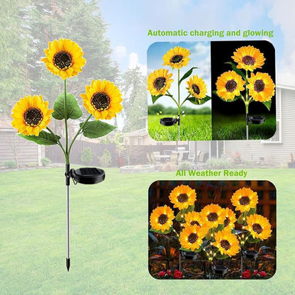 🔥 Father's Day Special-🌞Solar LED Sunflower Garden Lights