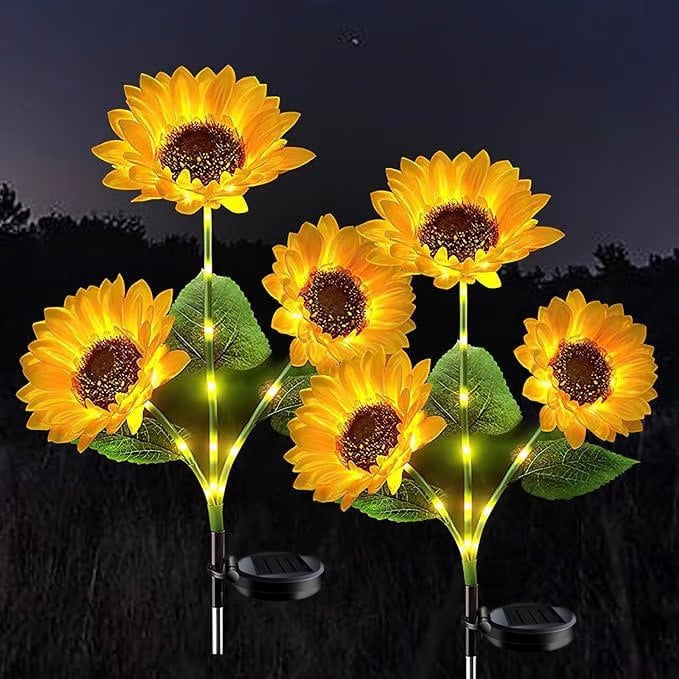 🔥 Father's Day Special-🌞Solar LED Sunflower Garden Lights
