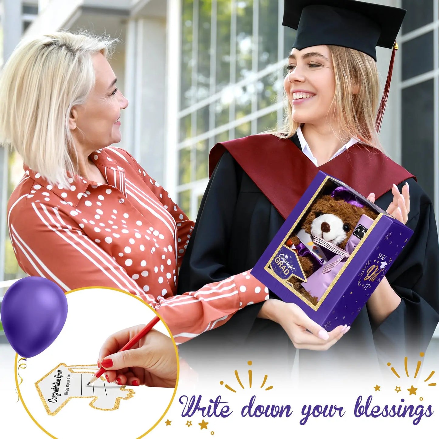 🏆LAST DAY SALE 50% OFF⏰Hot Sale & 🐻PhD Bear Gift Set For Daughter Son Friend Grad Keepsake