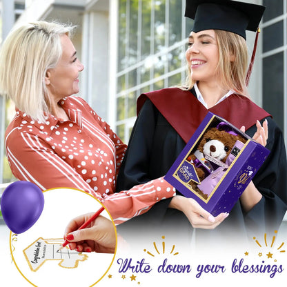 🏆LAST DAY SALE 50% OFF⏰Hot Sale & 🐻PhD Bear Gift Set For Daughter Son Friend Grad Keepsake
