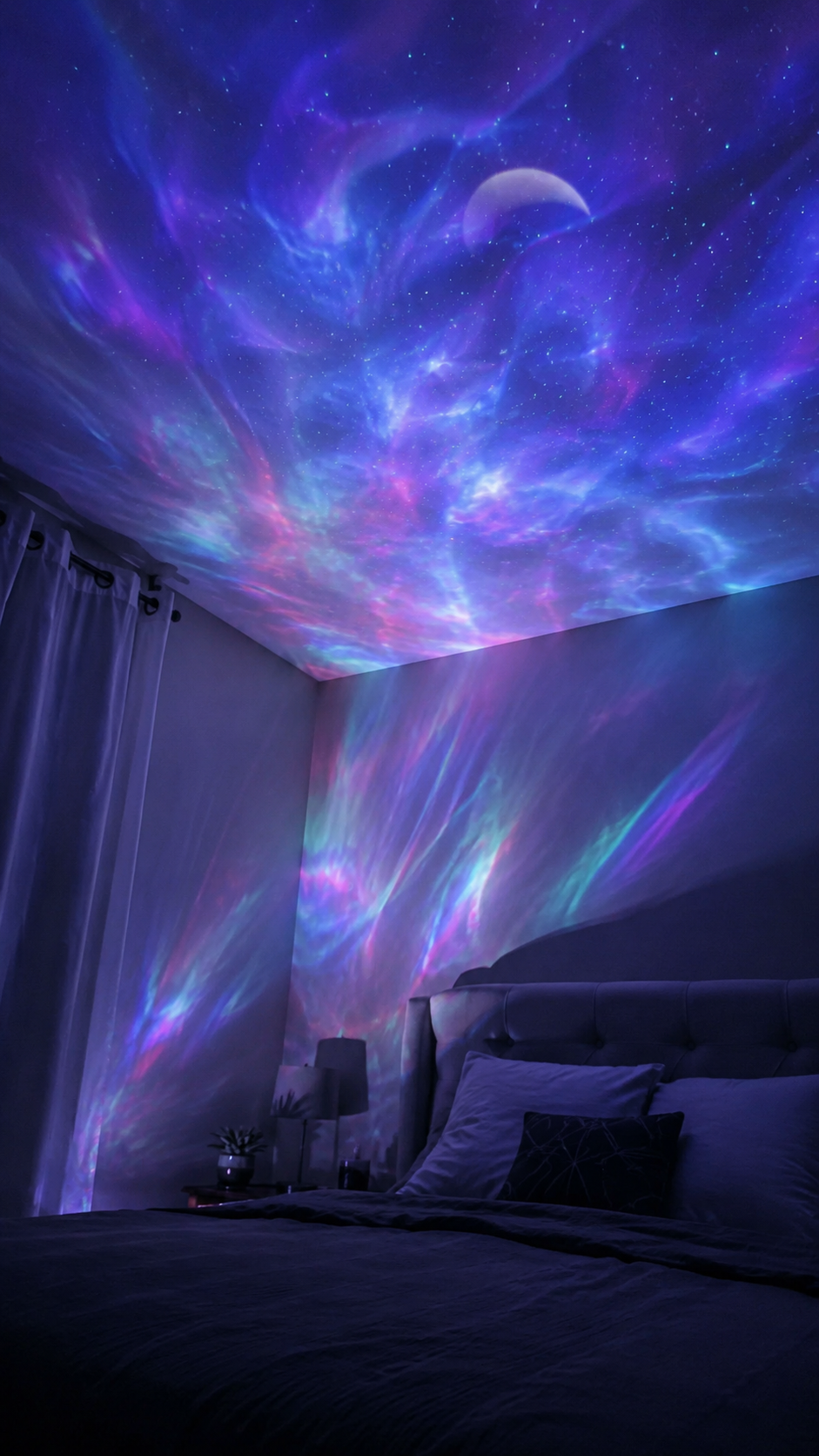 Galaxy projection bedroom review
