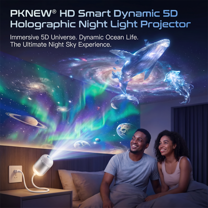 Vigorcurve® NEXT-GEN SMART PROJECTION HD Smart Dynamic 5D Holographic Night Light Projector🌌