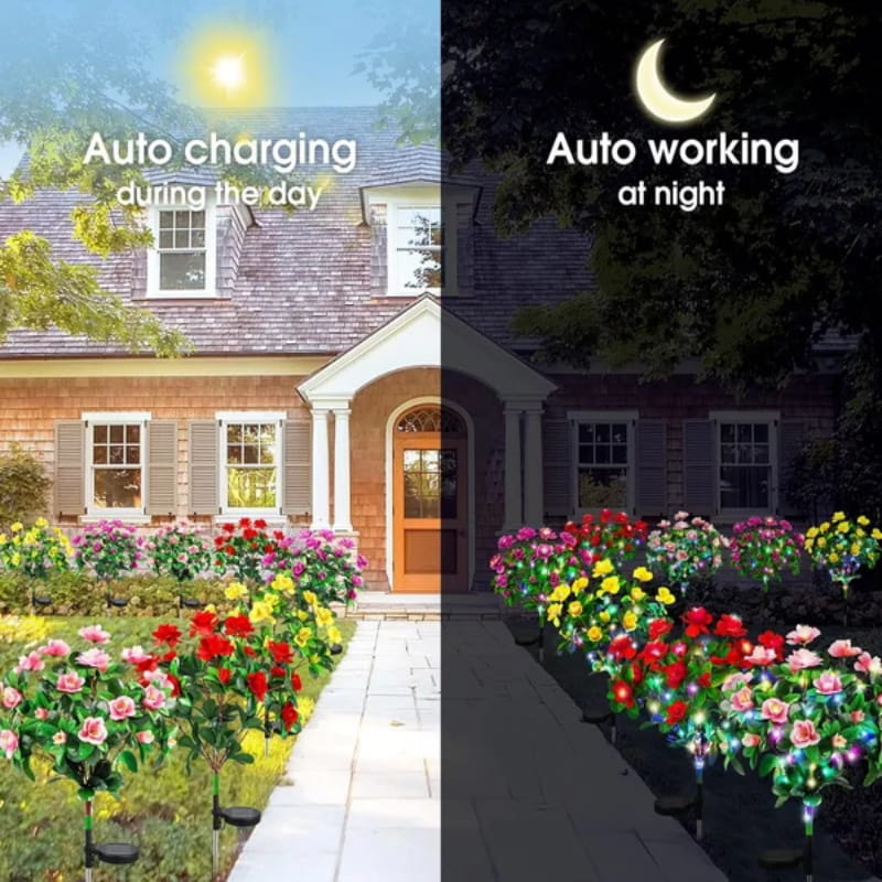 💐Limited-time 50% off⏰Simulation Azalea Flower Ground Stake Solar Light💐💡