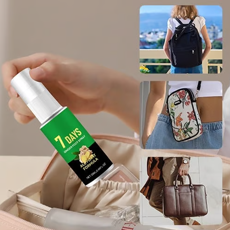 🔥LAST DAY - BUY 1 GET 1 FREE!🏆FootGlow 7-Day Ginger Foot Exfoliating Spray🌿