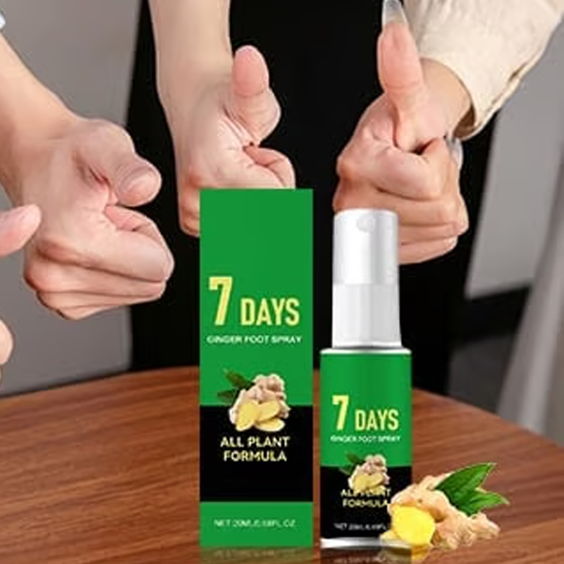 🔥LAST DAY - BUY 1 GET 1 FREE!🏆FootGlow 7-Day Ginger Foot Exfoliating Spray🌿