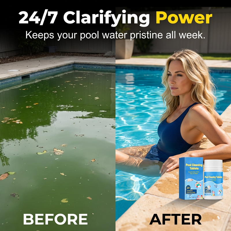 📥Pool Cleaning Tablets for Crystal Clear Water🔥