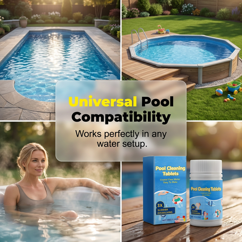 📥Pool Cleaning Tablets for Crystal Clear Water🔥