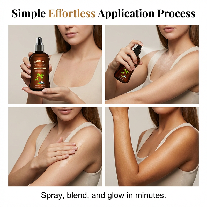 ✨ Get the Perfect Glow ☀️ | "Goddess Glow" Sunless Tanning Oil — Infused with Virgin Coconut Oil